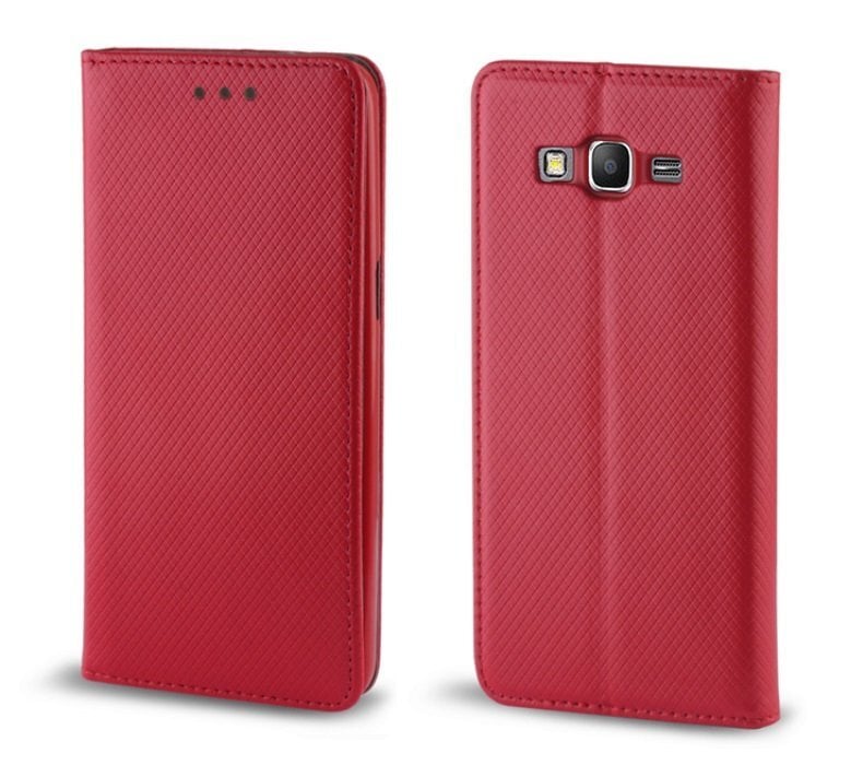 TakeMe Smart Magnetic Fix Book Case without clip Samsung Galaxy Note10 (N970F) Red цена и информация | Telefono dėklai | pigu.lt