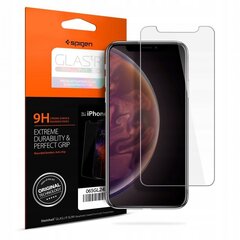 SPIGEN SLIM защитное стекло предназначено для iPhone XI, iPhone XS ,iPhone X цена и информация | Google Pixel 3a - 3mk FlexibleGlass Lite™ защитная пленка для экрана | pigu.lt