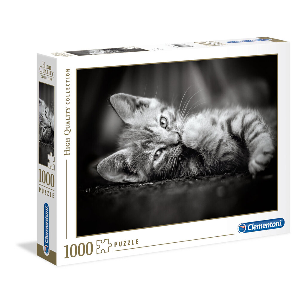 Dėlionė Clementoni High Quality Collection Kitty (Kačiukas), 1000 d. kaina ir informacija | Dėlionės (puzzle) | pigu.lt