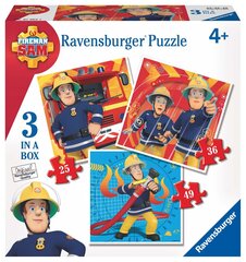 Пожарный -головоломка Ravensburger Sam 25/36/49P 7065 цена и информация | Пазлы | pigu.lt