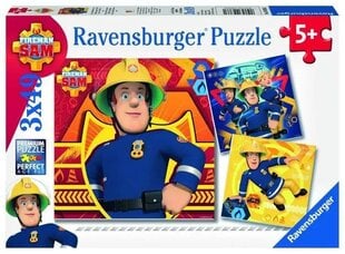Dėlionė gaisrininkas Sam Ravensburger, 3 vnt., 147 d. kaina ir informacija | Dėlionės (puzzle) | pigu.lt