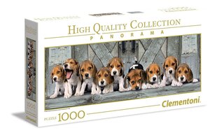 Пазл Clementoni Panorama High Quality Beagles 1000 д. цена и информация | Пазлы | pigu.lt