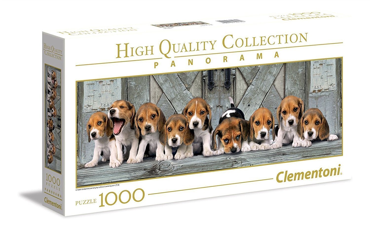 Dėlionė Clementoni Panorama High Quality Beagles 1000 d. цена и информация | Dėlionės (puzzle) | pigu.lt