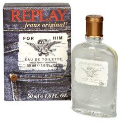 Replay Jeans Original for Him EDT 75ml цена и информация | Мужские духи | pigu.lt