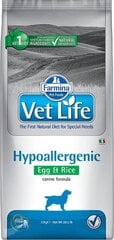 Farmina Pet Foods Vet Life Hypoallergenic корм для всех пород с яйцом и рисом, 12 кг цена и информация |  Сухой корм для собак | pigu.lt