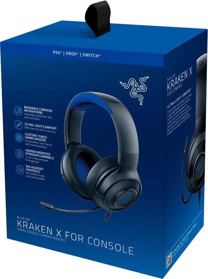 Razer Kraken X kaina ir informacija | Ausinės | pigu.lt