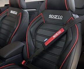 Saugos diržų užvalkalai Sparco Corsa SPC1203 raudoni kaina ir informacija | Auto reikmenys | pigu.lt