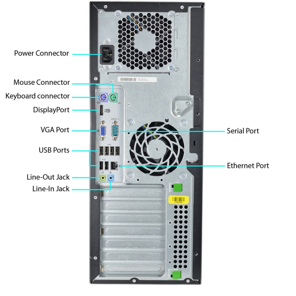 HP 8100 Elite MT i7-860 16GB 240SSD+1TB RX470 8GB DVD WIN10 kaina ir informacija | Stacionarūs kompiuteriai | pigu.lt