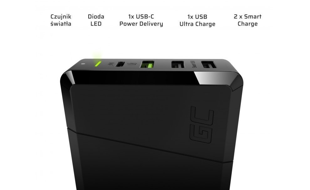 Green Cell Power Source įkroviklis, USB-C PD, 3A kaina ir informacija | Krovikliai telefonams | pigu.lt