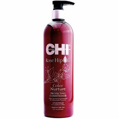 CHI Rose Hip Oil Color Nurture Protecting Conditioner питательный кондиционер для окрашенных и мелированных волос 739 мл цена и информация | Бальзамы, кондиционеры | pigu.lt