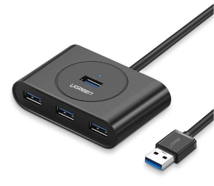 Ugreen CR113 šakotuvas USB 3.0, 0,5 m, juodas kaina ir informacija | Adapteriai, USB šakotuvai | pigu.lt