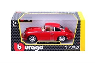 Коллекционный автомобиль 1/24 Porsche 356B Coupe 1961, 18-22079. цена и информация | Игрушки для мальчиков | pigu.lt