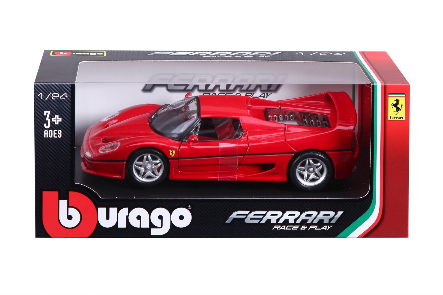 Automodelis Burrago 1/24 Ferrari RP F50, 18-26010 kaina ir informacija | Žaislai berniukams | pigu.lt