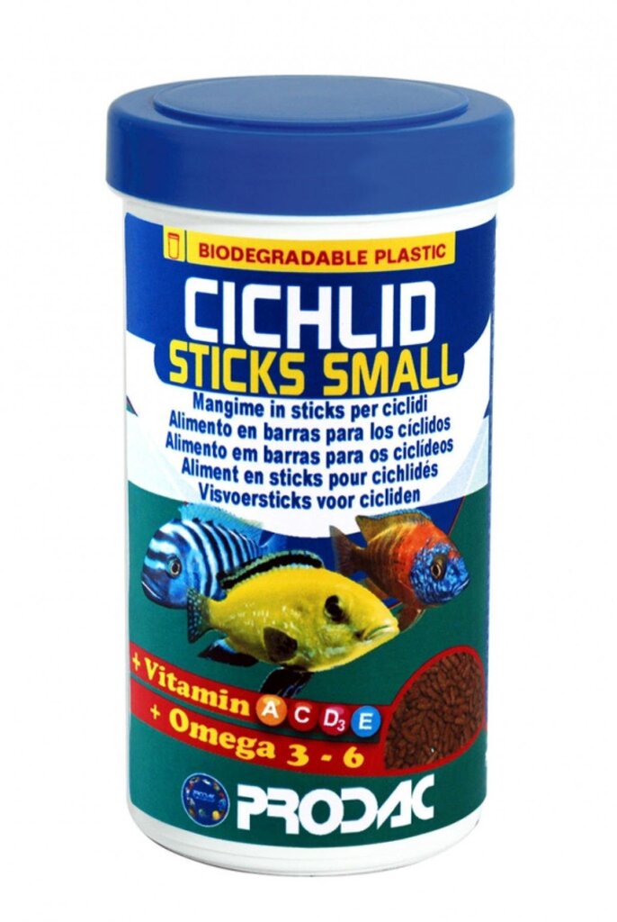 Prodac Cichlid Sticks Small mažos lazdelės ciklidams 250ml 90g kaina ir informacija | Maistas žuvims | pigu.lt