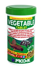 Prodac Vegetable Tablet vegetarinės tabletės dugninėms žuvims 50ml 30g kaina ir informacija | Prodac Egzotiniams gyvūnams | pigu.lt