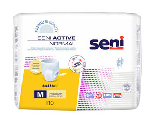 Подгузники - трусики Seni Active Normal Premium Medium, 10шт. цена и информация | Тампоны, гигиенические прокладки для критических дней, ежедневные прокладки | pigu.lt