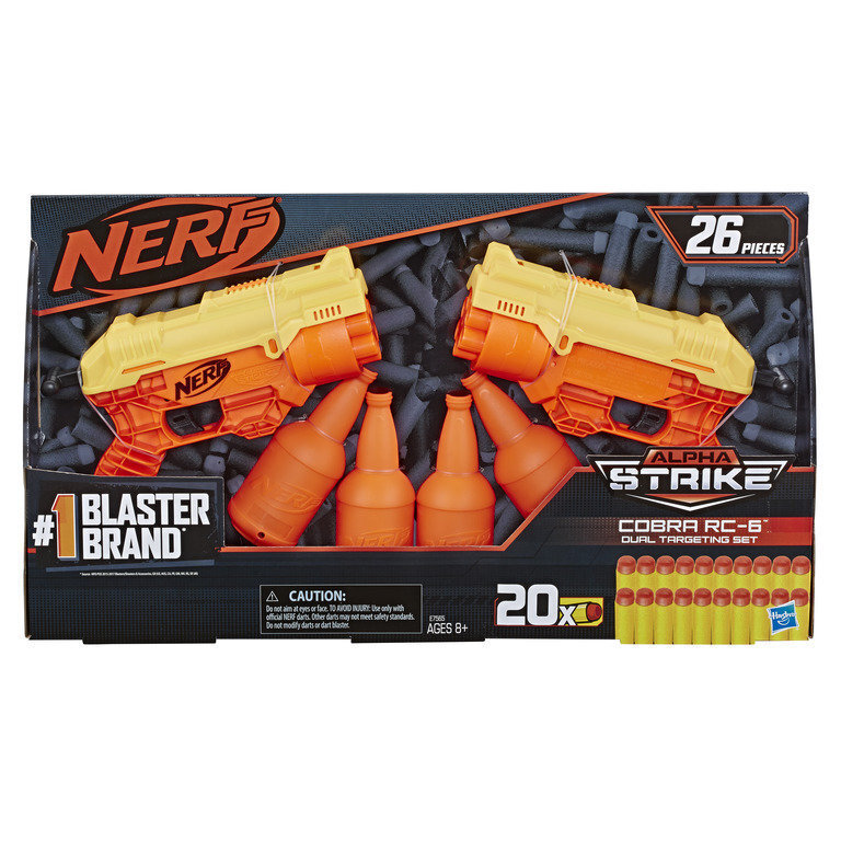 Šautuvų rinkinys Hasbro Nerf Alpha Strike Cobra RC 6 цена и информация | Žaislai berniukams | pigu.lt