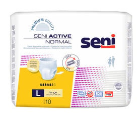 Sauskelnės - kelnaitės SENI ACTIVE NORMAL Premium Large,10vnt kaina ir informacija | Tamponai, higieniniai paketai, įklotai | pigu.lt