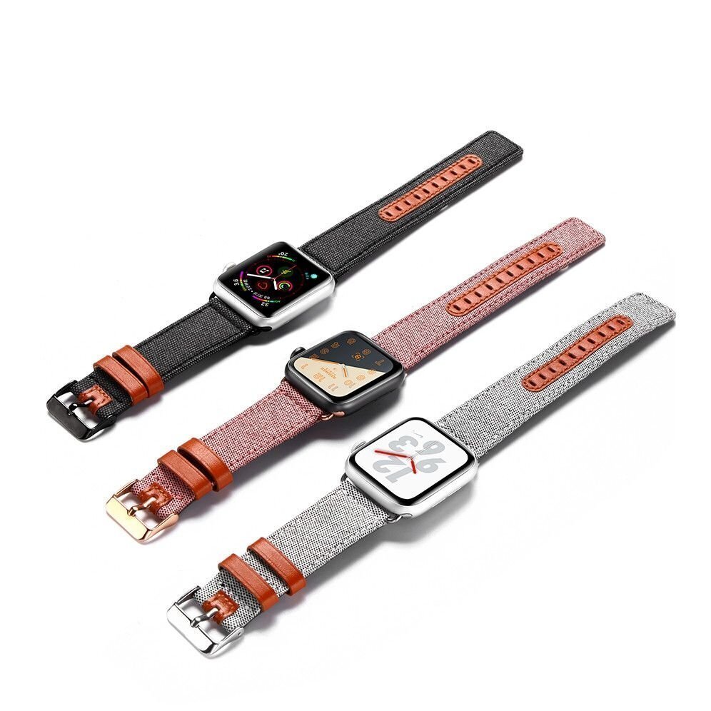 Dux Ducis Watch Band Casual Version Black цена и информация | Išmaniųjų laikrodžių ir apyrankių priedai | pigu.lt