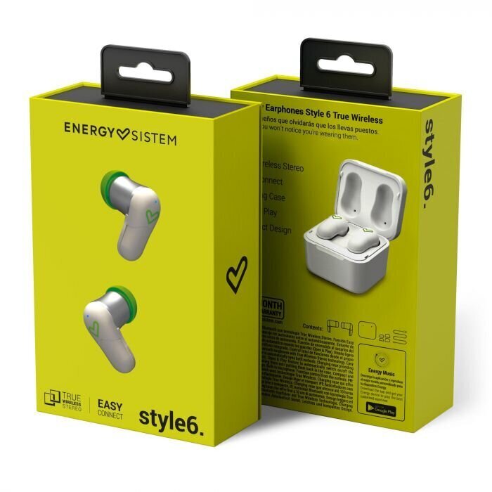 Energy Sistem Earphones Style 6 True Wireless kaina ir informacija | Ausinės | pigu.lt