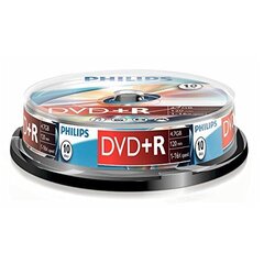 Компакт-диск Philips DVD+R 4.7GB CAKE BOX, 10 шт. цена и информация | Виниловые пластинки, CD, DVD | pigu.lt