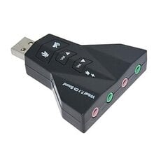 USB звуковая карта ATL PD560 (AK103D) VIRTUAL 7.1 цена и информация | Звуковые карты | pigu.lt