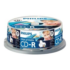 Компакт-диск Philips CD-R 80 700MB CAKE BOX, 25 шт. цена и информация | Виниловые пластинки, CD, DVD | pigu.lt