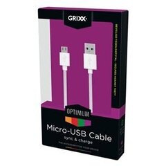 GRIXX 128018 USB A / USB B MICRO, 3M USB 2.0 kaina ir informacija | Kabeliai ir laidai | pigu.lt