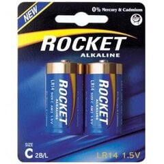 Rocket Alkaline LR14 C elementai, 2 vnt. kaina ir informacija | Alkaline Santechnika, remontas, šildymas | pigu.lt