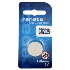 Аккумулятор RENATA CR2025-1BB, 1 шт. цена и информация | Аккумуляторы для фотоаппаратов | pigu.lt