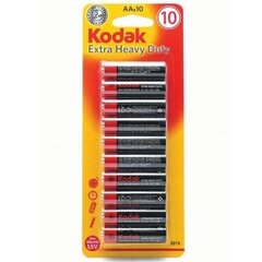 Батарейки KODAK R6-10BB EXTRA HEAVY DUTY AA, 10 шт. цена и информация | Батарейки | pigu.lt