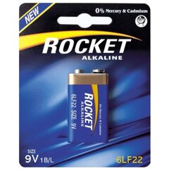 Rocket 6LR22-1BB (9V) Blister Pack 1pcs kaina ir informacija | Rocket Santechnika, remontas, šildymas | pigu.lt