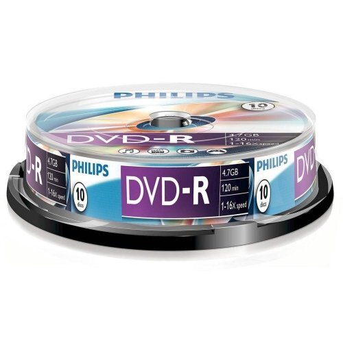 Philips DVD-R 4.7GB CAKE BOX 10 kaina ir informacija | Vinilinės plokštelės, CD, DVD | pigu.lt