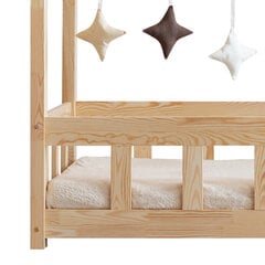 Vaikiška lova-namelis Selsey Mallory, 80x200 cm, ruda kaina ir informacija | Vaikiškos lovos | pigu.lt