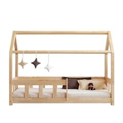 Детская кровать-домик Selsey Mallory, 80x200 см, коричневая цена и информация | Детские кровати | pigu.lt