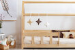 Vaikiška lova-namelis Selsey Mallory, 90x200 cm, ruda kaina ir informacija | Vaikiškos lovos | pigu.lt