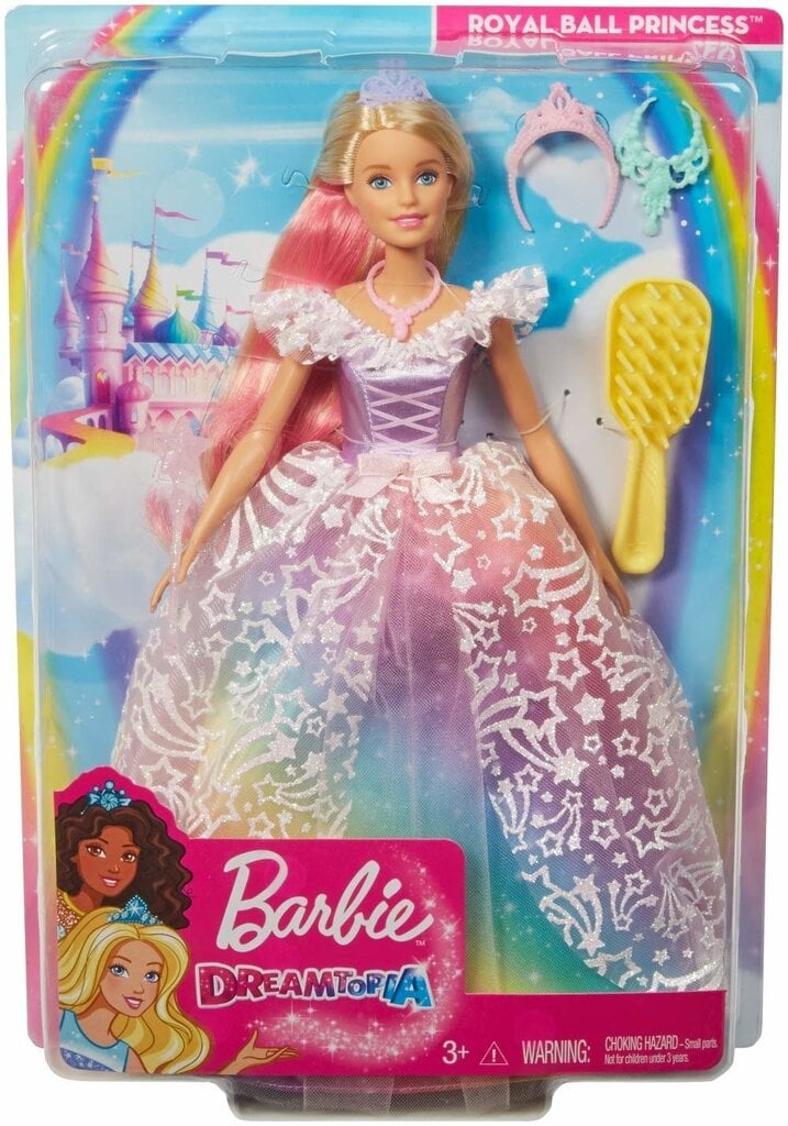 Lėlė Barbie princesė iš „Dreamtopia" šalies, GFR45 kaina ir informacija | Žaislai mergaitėms | pigu.lt