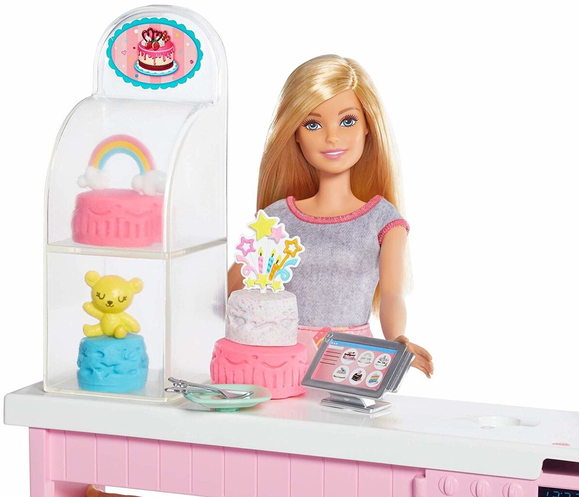 Lėlės Barbie rinkinys „Kepyklėlė", GFP59 kaina ir informacija | Žaislai mergaitėms | pigu.lt