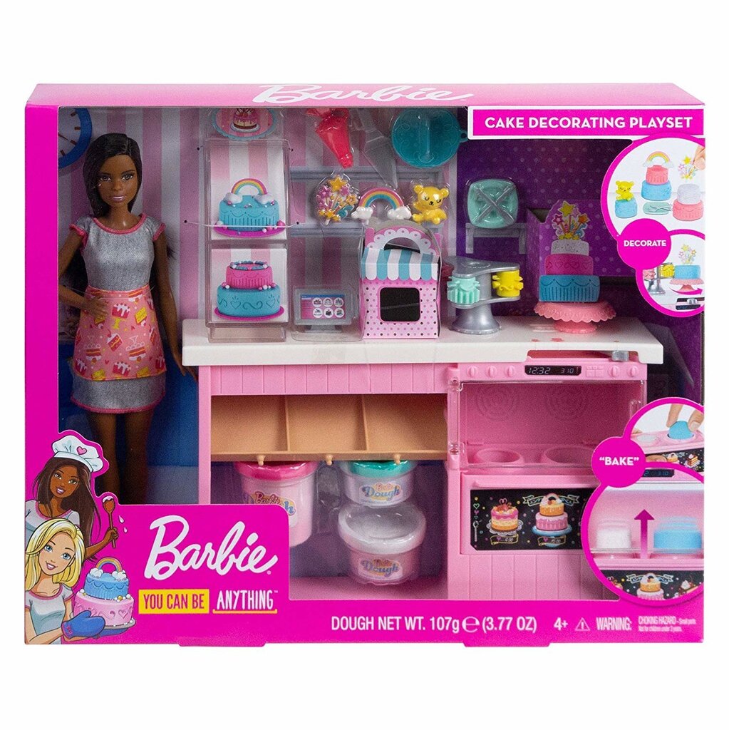 Lėlės Barbie rinkinys „Kepyklėlė", GFP59 kaina ir informacija | Žaislai mergaitėms | pigu.lt