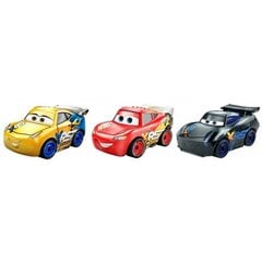 assortedTrijų automodelių "Mini lenktynininkas" rinkinys Cars 3 (Žaibas Makvynas), GKG01 kaina ir informacija | Žaislai berniukams | pigu.lt