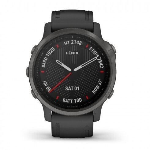 Garmin fēnix® 6S Sapphire Carbon Grey DLC/Black kaina ir informacija | Išmanieji laikrodžiai (smartwatch) | pigu.lt