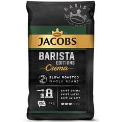 Обжаренные кофейные зерна JACOBS BARISTA CREMA, 1 кг цена и информация | Кофе, какао | pigu.lt