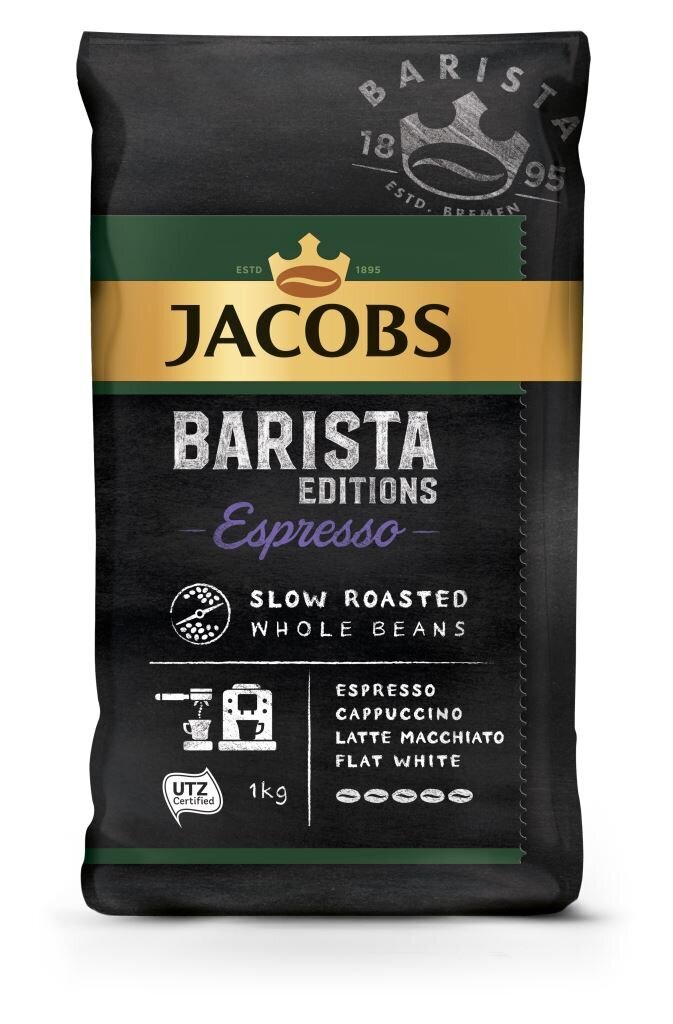 Kavos pupelės Jacobs Barista Espresso, 1 kg kaina ir informacija | Kava, kakava | pigu.lt