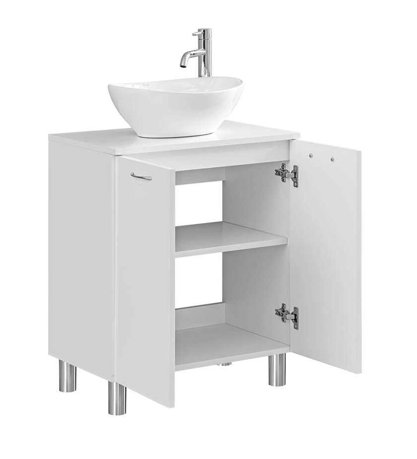 Vonios kambario baldų komplektas NIKA, baltas kaina ir informacija | Vonios komplektai | pigu.lt