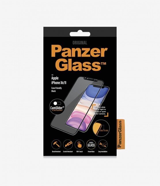 PanzerGlass, skirtas iPhone XR 6.1" (2019) цена и информация | Apsauginės plėvelės telefonams | pigu.lt