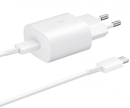 Samsung Travel Quick charger Type-C to Type-C 25W, 1m White цена и информация | Зарядные устройства для телефонов | pigu.lt