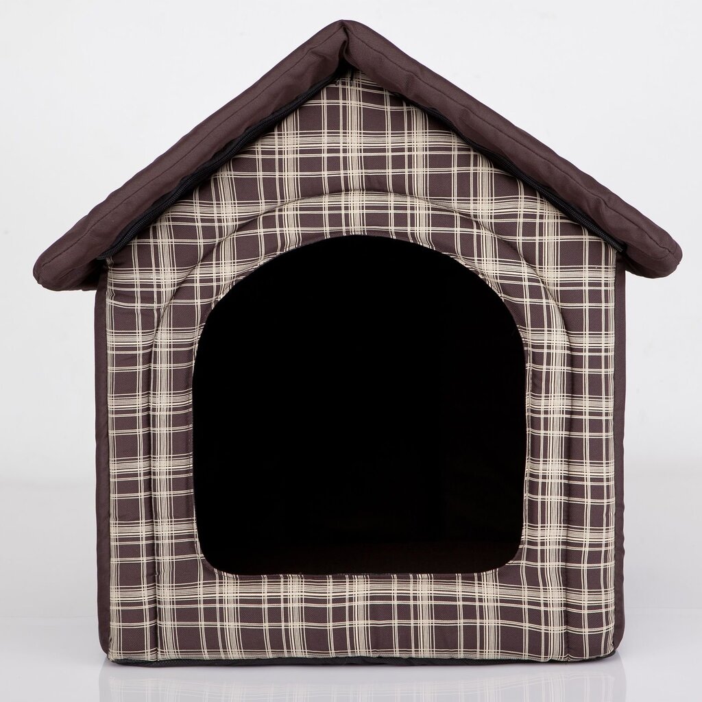 Guolis-būda Hobbydog R1 langeliai, 38x32x38 cm, rudas цена и информация | Guoliai, pagalvėlės | pigu.lt