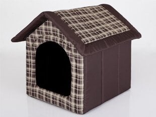 Guolis-būda Hobbydog R1 langeliai, 38x32x38 cm, rudas kaina ir informacija | Guoliai, pagalvėlės | pigu.lt