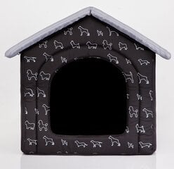 Лежак-конура Hobbydog R1 щенки, 38x32x38 см, черный цена и информация | Лежаки, домики | pigu.lt