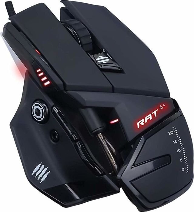 Mad Catz R.A.T. 4+, juoda kaina ir informacija | Pelės | pigu.lt